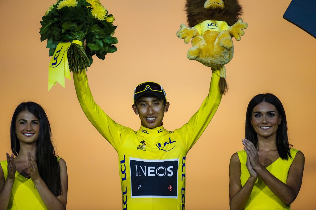 Bernal na pódiu Tour de France