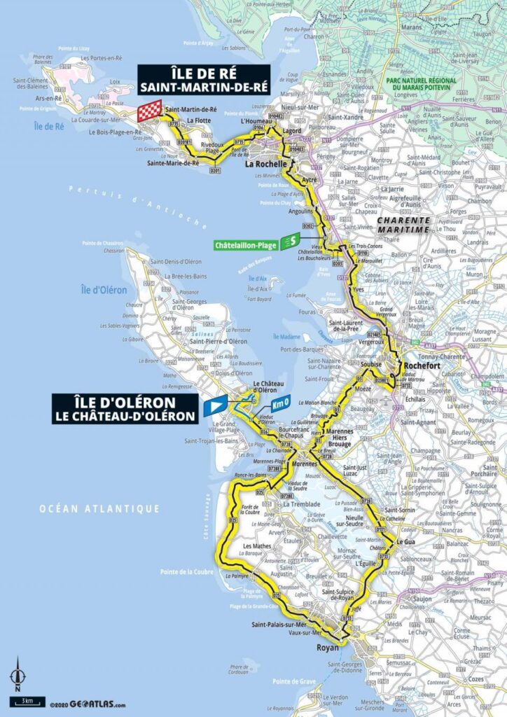 10. etapa Tour de France 2020 mapa