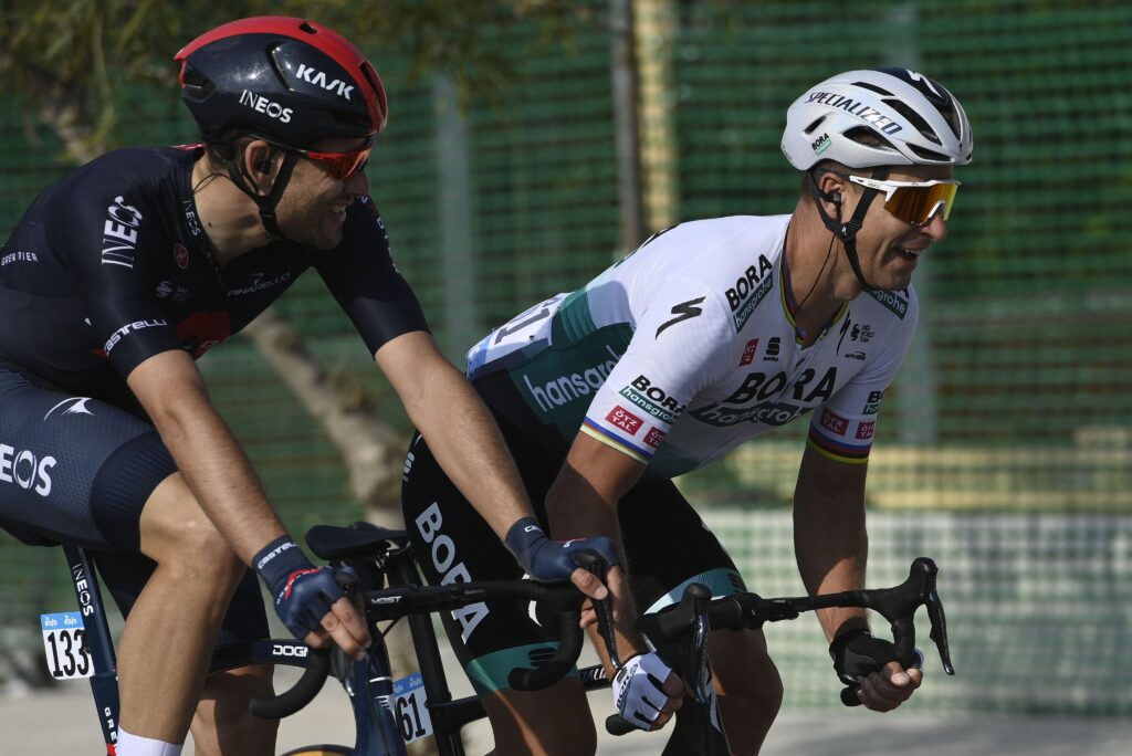 Filippo Ganna Peter Sagan 1. etapa Tirreno - Adriatico 2021