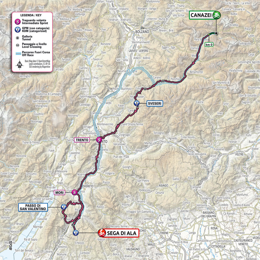 17 etapa Giro d Italia 2021 mapa
